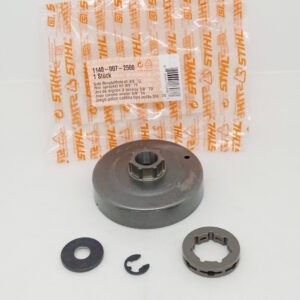 Rocchetto catena campana frizione originale Stihl per motosega MS362, MS 400 - 11400072500