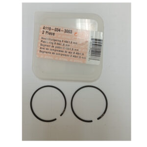 Segmento di compressione Ø 40X1,5mm originale Stihl per motosega MS200T per decespugliatore FS200, FS202, FS280, FS280 K codice 41190343003 codice precedente 11140343001