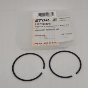 Segmento di compressione Stihl Ø 40x1,2 mm per motosega MS201,MS201C, MS201T, MS201TC per decespugliatore FS240, FS240C - 41470343003