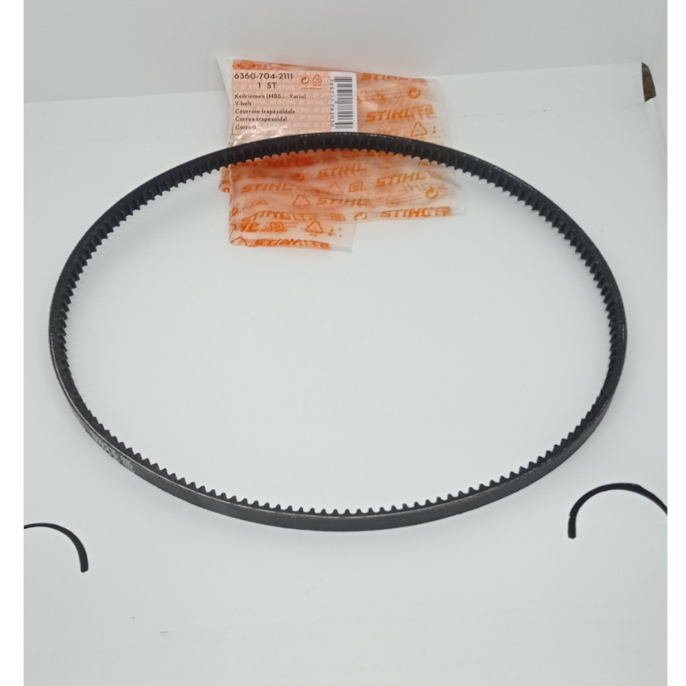 Cinghia trapezoidale originale Stihl per rasaerba RM 650.0T, MB650.0 VS, MB 650.0 KS, MB 650.0 V, MB 650.0 VE, MB 650.0 VQ, MB 650.0 VR, MB 650.1 V, MB 650.1 VM, MB 650.3 T, MB 655.0 OS, MB 655.0 V, MB 655.1 V, MB 655.1 VM, MB 655.1 VR, MB 655.1 VS - 63607042111
