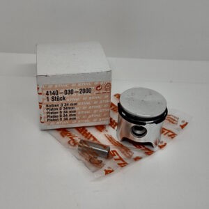 Pistone ø 34mm originale Stihl per motore multisystem MM55, trivella BT45Z per soffiatore BG45, BG55, BG85, SH55, SH85 - 41400302000