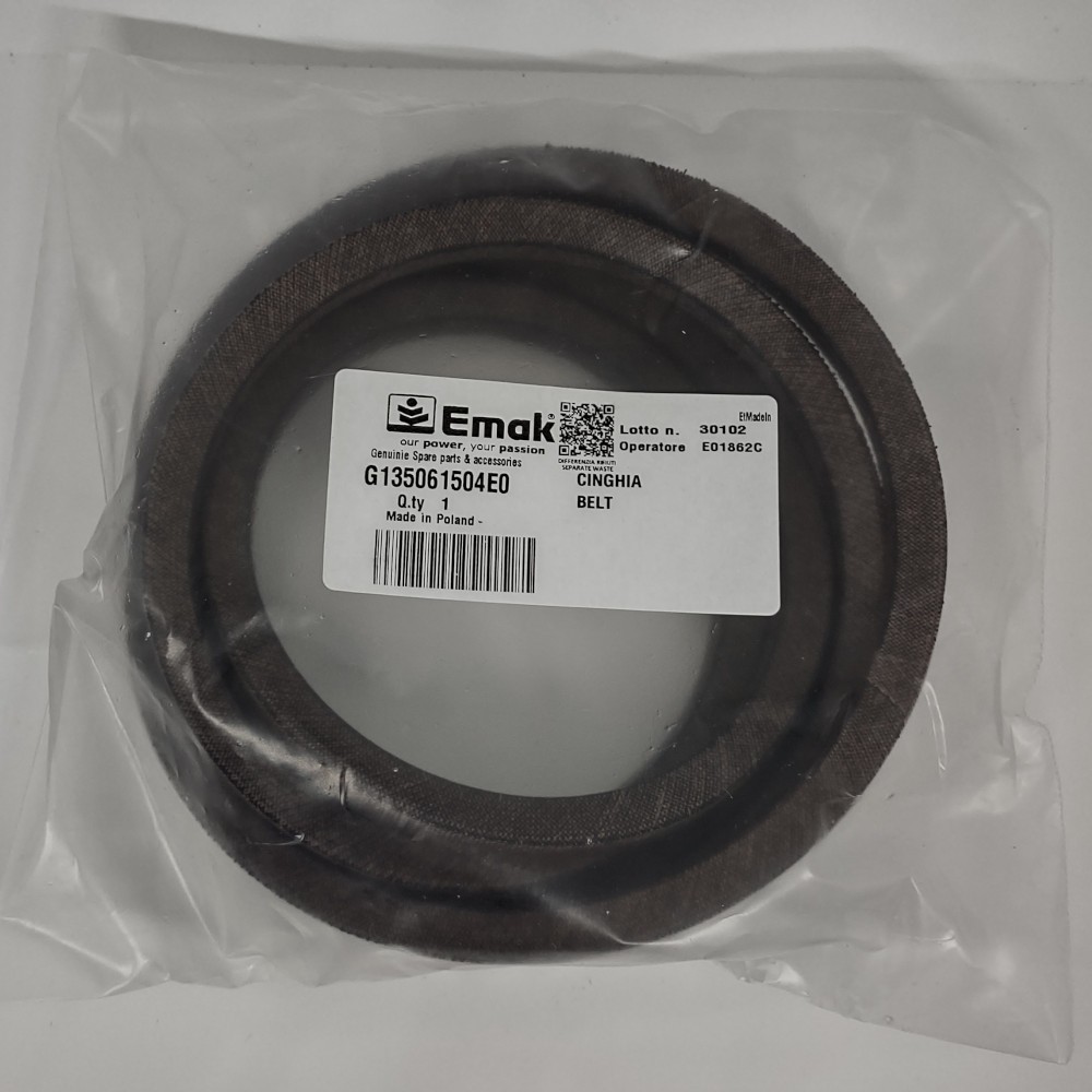 Cinghia piatto taglio originale Emak per trattorino Oleo Mac Efco - G135061504E0LCR