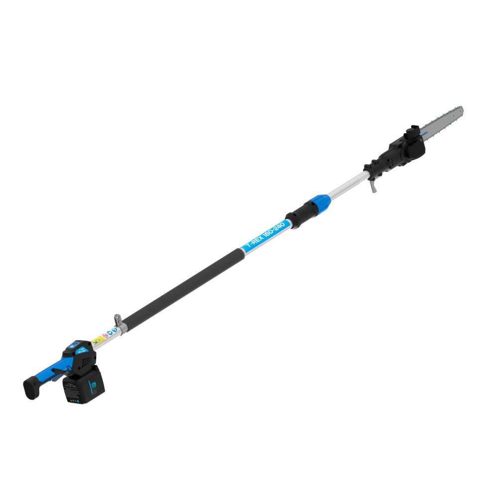 Potatore telescopico a catena T REX Campagnola asta estensibile 160-240 con batteria a litio da 21,6 V 54Ah e caricabatteria