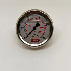Manometro D 63 1/4 post. glic. inox originale Lisam - X5112