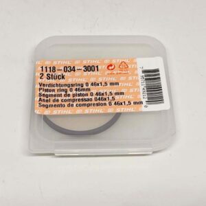Segmento di compressione ø 46x1,5 mm originale Stihl MS 290, 028, 034, SR 400, 420, BR 400, 420, 380 - 11180343001
