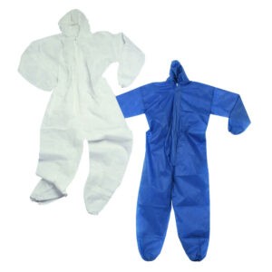Tuta bianca intera con cappuccio in tnt taglia XL