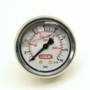 Manometro originale Lisam D.53 1/8 posteriore con glicerina - X5111