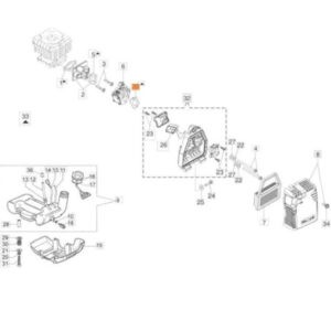 Guarnizione originale Emak  per 741 , 741 50Y, BC 350 S, BC 350 T, BC 400 S, BC 400 T, BC 430 S , BC 430 T , BC 430 TL , BCF 430, OM 36 Vers.2015 , OM 36 Vers.2016 (Euro2) , OM 36 Vers.2016 (Euro2)  50Y, OM 43 BP Vers.2015 , OM 43 Vers.2015 , OM 43 Vers.2016 (Euro2) , OM 43 Vers.2016 (Euro2) 50Y  , SPARTA 381 S  SPARTA 381 T, SPARTA 441 BP , SPARTA 441 S , SPARTA 441 S 50Y , SPARTA 441 T , SPARTA 441 T 50Y  - 61350155R