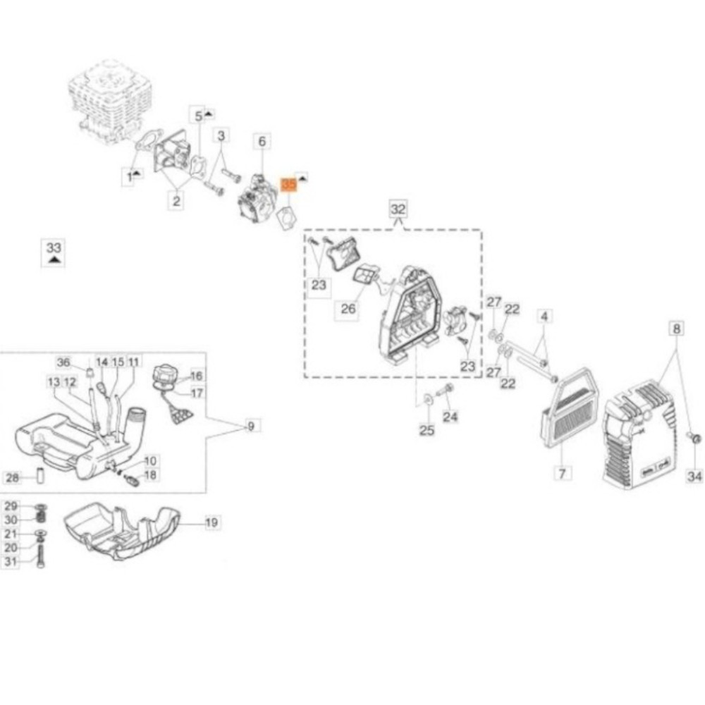 Guarnizione originale Emak per 741 , 741 50Y, BC 350 S, BC 350 T, BC 400 S, BC 400 T, BC 430 S , BC 430 T , BC 430 TL , BCF 430, OM 36 Vers.2015 , OM 36 Vers.2016 (Euro2) , OM 36 Vers.2016 (Euro2) 50Y, OM 43 BP Vers.2015 , OM 43 Vers.2015 , OM 43 Vers.2016 (Euro2) , OM 43 Vers.2016 (Euro2) 50Y , SPARTA 381 S SPARTA 381 T, SPARTA 441 BP , SPARTA 441 S , SPARTA 441 S 50Y , SPARTA 441 T , SPARTA 441 T 50Y - 61350155R