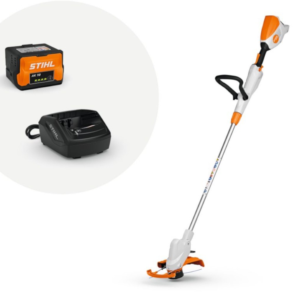 Decespugliatore a batteria Stihl FSA50 con batteria AK10 e caricabatteria AL101 - FA110115710