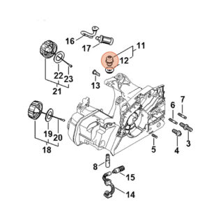 Sfiato serbatoio originale Stihl per motosega, MS 212 C-BE, MS 172, MS 162, MS 172 C-BE, MS 182, MS 182 C-BE, MS 162 C-BE, MS 212 - 11483505801