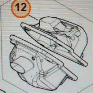 Guscio superiore Originale Stihl per motosega MS400.1C - MB011400800